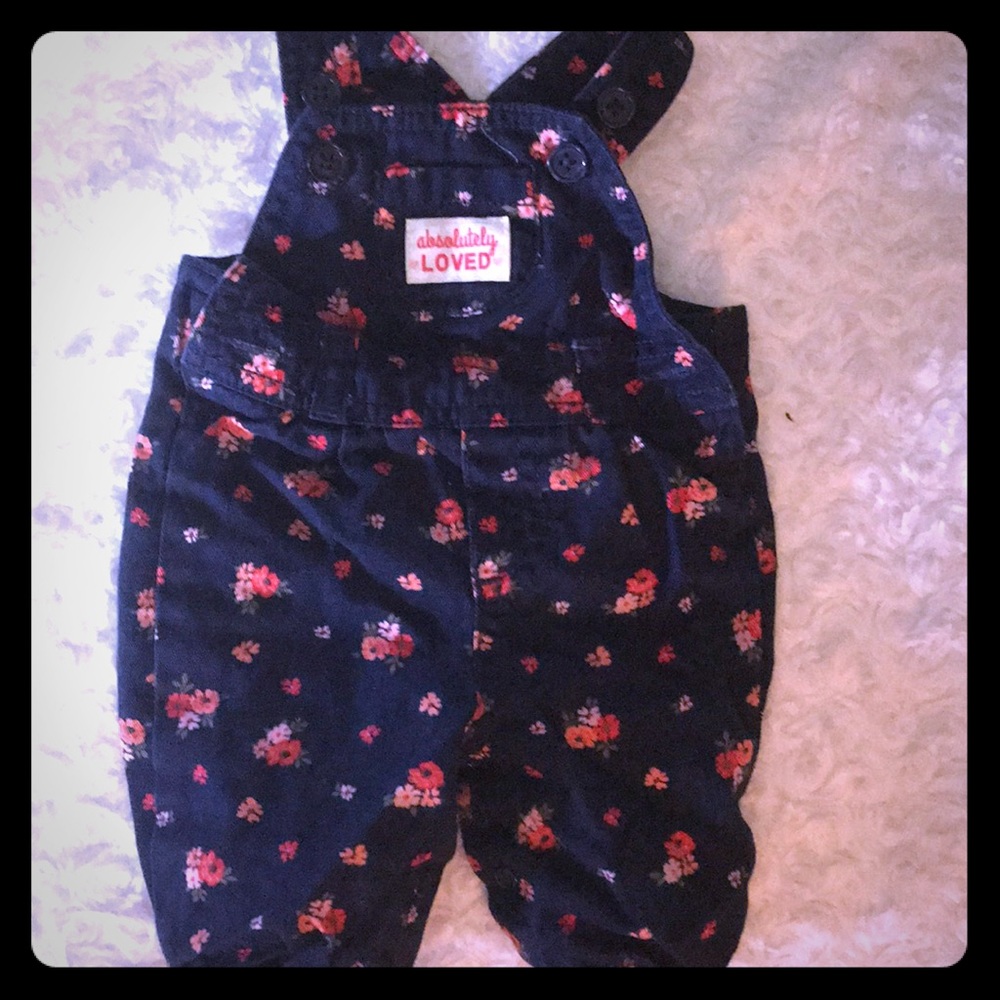 Carters Navy Blue Overalls